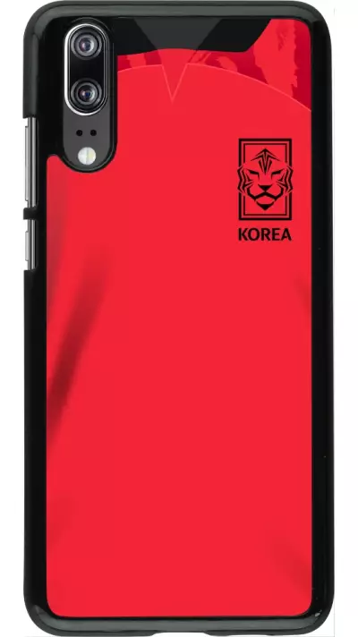 Huawei P20 Case Hülle - Südkorea 2022 personalisierbares Fussballtrikot