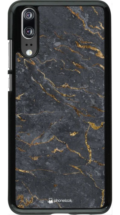 Hülle Huawei P20 - Grey Gold Marble