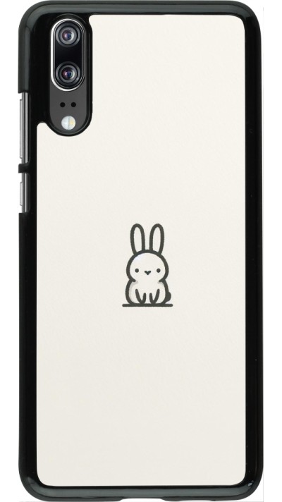 Huawei P20 Case Hülle - Minimal Häschen Süße