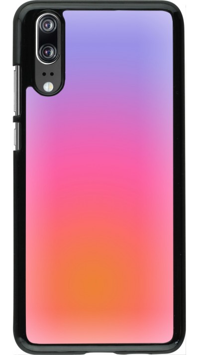 Huawei P20 Case Hülle - Orange Pink Blue Gradient