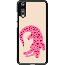 Huawei P20 Case Hülle - Pink crocodile 2026