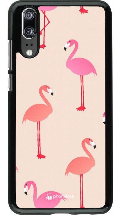 Hülle Huawei P20 - Pink Flamingos Pattern