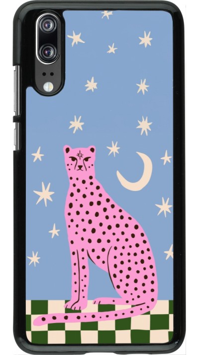 Huawei P20 Case Hülle - Pink leopard with stars 2026