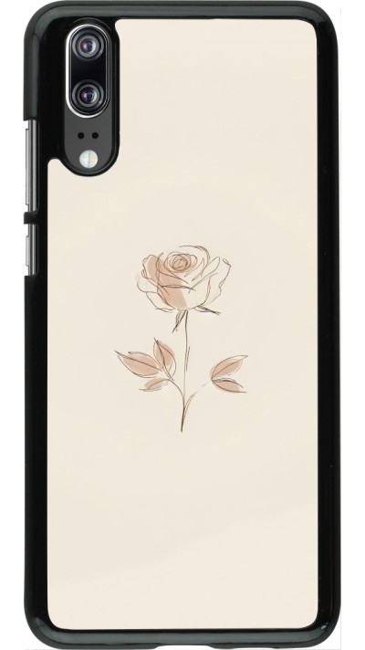 Huawei P20 Case Hülle - Rosa Sand Minimalistisch