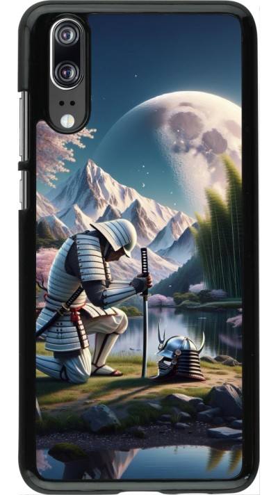 Huawei P20 Case Hülle - Samurai Katana Mond