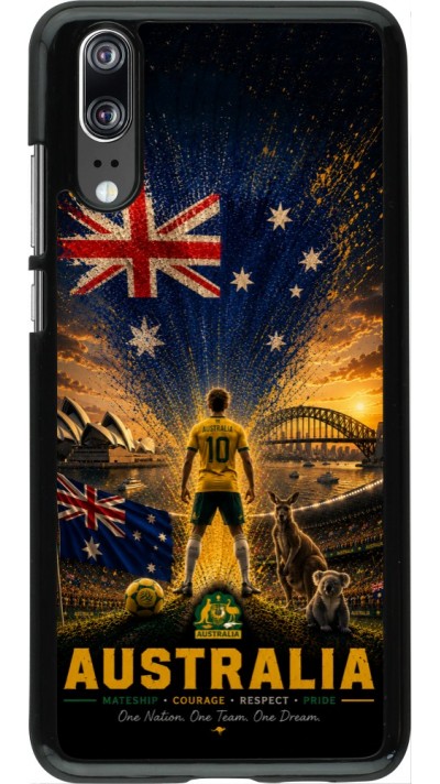 Huawei P20 Case Hülle - Fussball Australien splash 2026