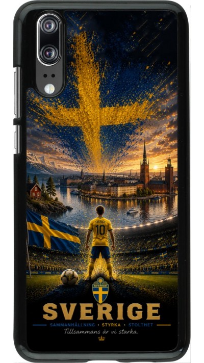 Huawei P20 Case Hülle - Fussball Schweden splash 2026