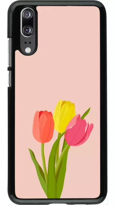 Huawei P20 Case Hülle - Spring 23 tulip trio