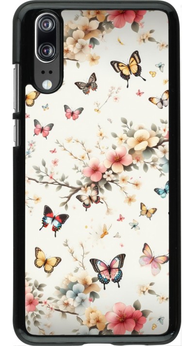 Coque Huawei P20 - Spring 25 Papillons Légers Coque Huawei P20 - Spring 25 Papillons Légers