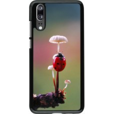 Huawei P20 Case Hülle - Ladybird on a mushroom 2026
