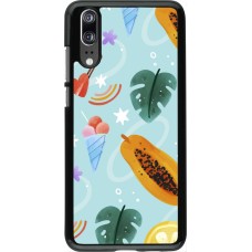 Huawei P20 Case Hülle - Summer 2025 Pattern papaya