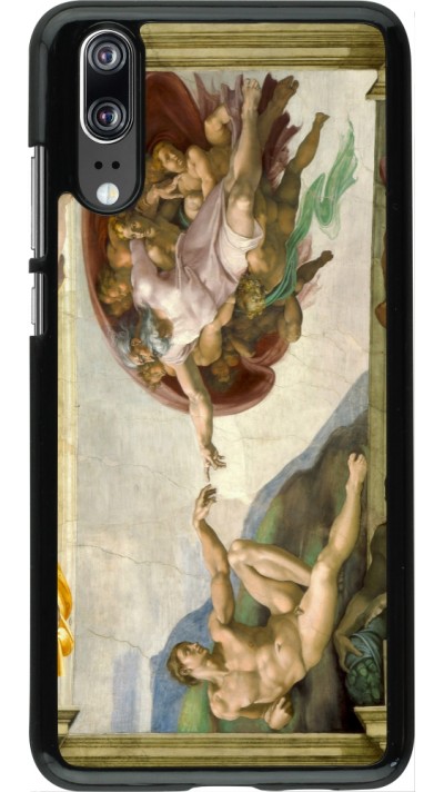 Huawei P20 Case Hülle - Kunstbild - Die Erschaffung Adams - Michelangelo