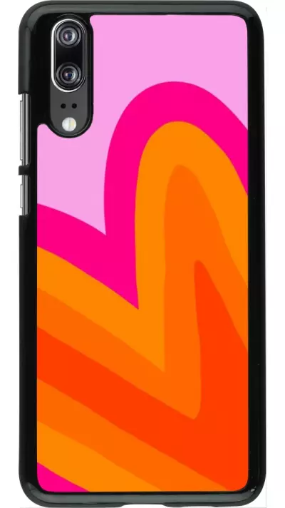 Huawei P20 Case Hülle - Valentine 2024 heart gradient