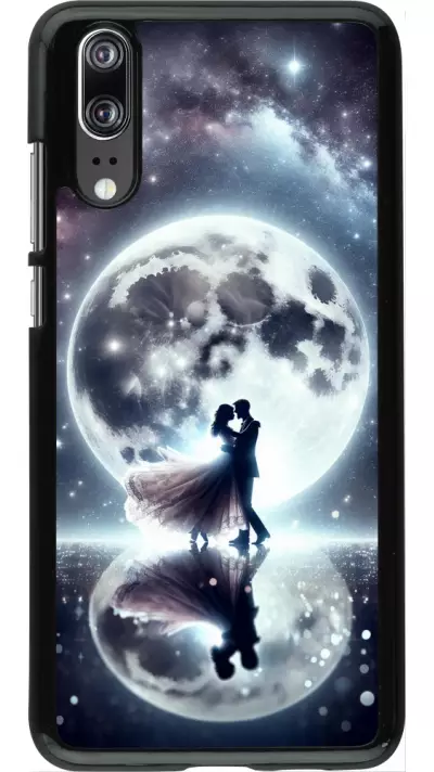 Huawei P20 Case Hülle - Valentin 2024 Liebe unter dem Mond