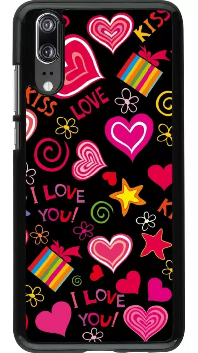Huawei P20 Case Hülle - Valentine 2023 love symbols