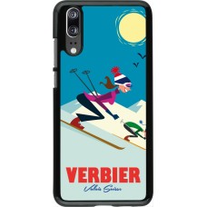 Huawei P20 Case Hülle - Verbier Ski Downhill