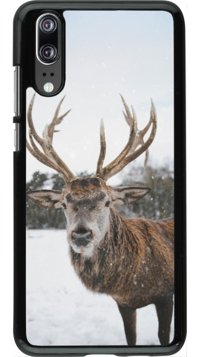 Huawei P20 Case Hülle - Winter 25 Winter reindeer