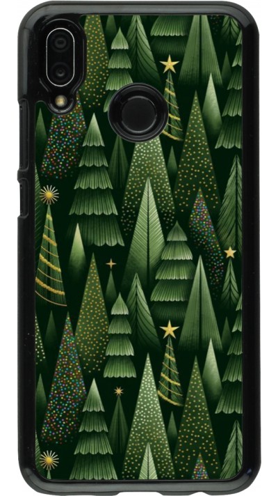 Huawei P20 Lite Case Hülle - Christmas 25 Pattern Xmas Tree