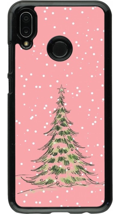 Huawei P20 Lite Case Hülle - Christmas 25 Pink Tree