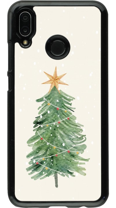 Huawei P20 Lite Case Hülle - Christmas 25 Sketch Tree