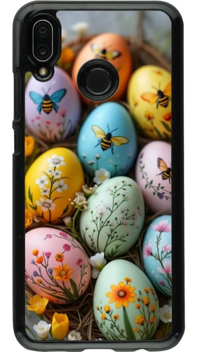 Huawei P20 Lite Case Hülle - Easter 2026 Eggs with bees