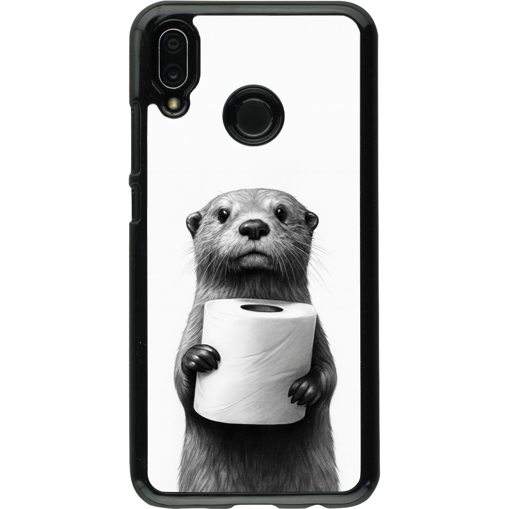 Huawei P20 Lite Case Hülle - Otter Toilettenpapier