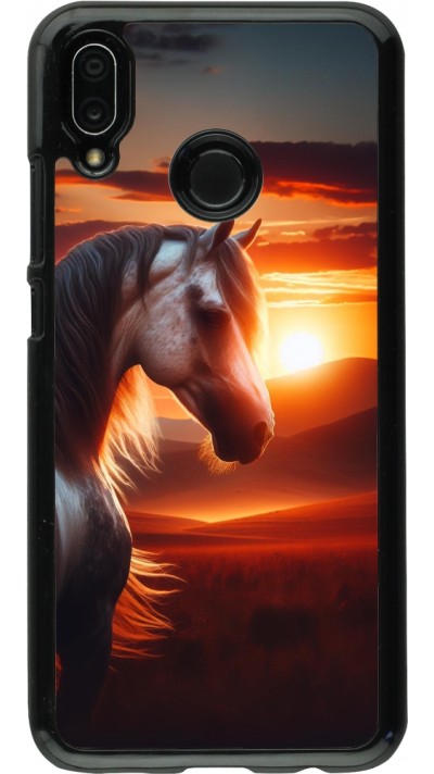 Huawei P20 Lite Case Hülle - Majestätischer Sonnenuntergang Pferd