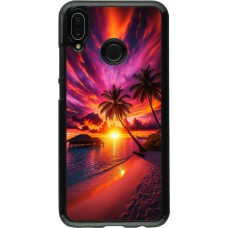 Huawei P20 Lite Case Hülle - Malediven Abenddämmerung Glückseligkeit