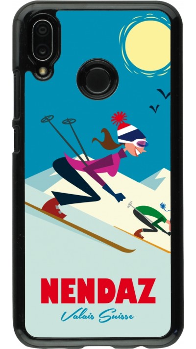 Huawei P20 Lite Case Hülle - Nendaz Ski Downhill