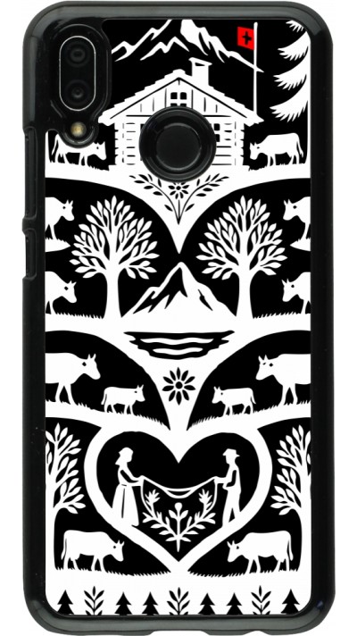 Huawei P20 Lite Case Hülle - Poya Schweiz 2 schwarz