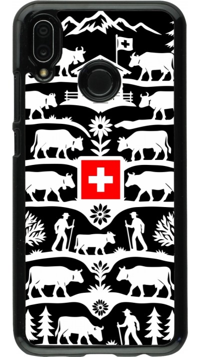 Huawei P20 Lite Case Hülle - Poya Schweiz 3 schwarz