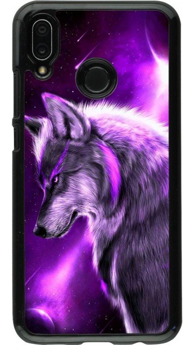 Hülle Huawei P20 Lite - Purple Sky Wolf