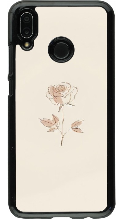 Huawei P20 Lite Case Hülle - Rosa Sand Minimalistisch