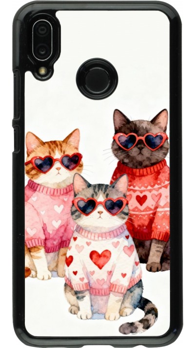 Huawei P20 Lite Case Hülle - Saint Valentines Day 26 Cat Love
