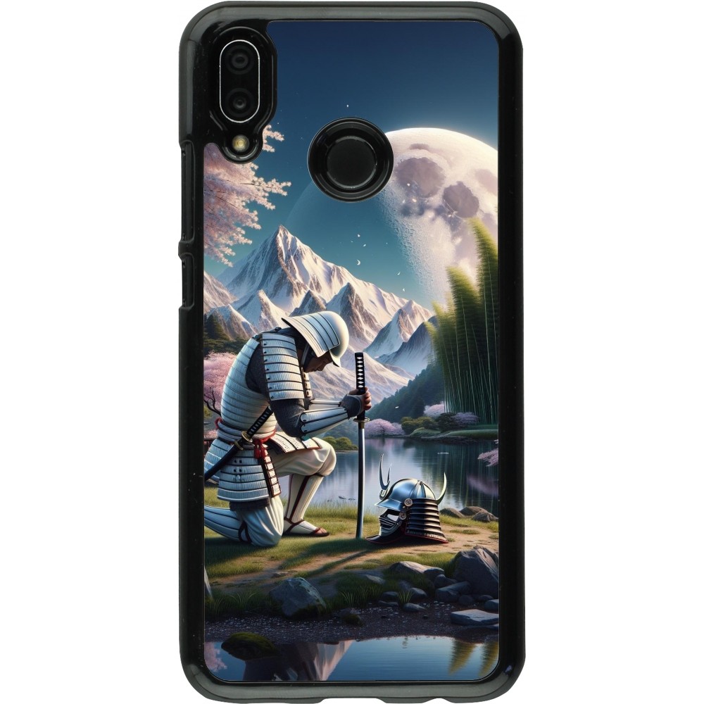 Huawei P20 Lite Case Hülle - Samurai Katana Mond