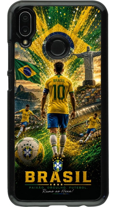 Huawei P20 Lite Case Hülle - Fussball Brasilien splash 2026