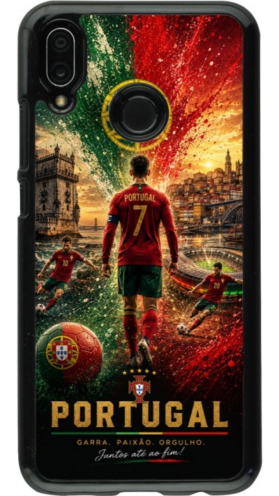 Huawei P20 Lite Case Hülle - Fussball Portugal splash 2026