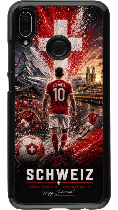 Huawei P20 Lite Case Hülle - Fussball Schweiz splash 2026