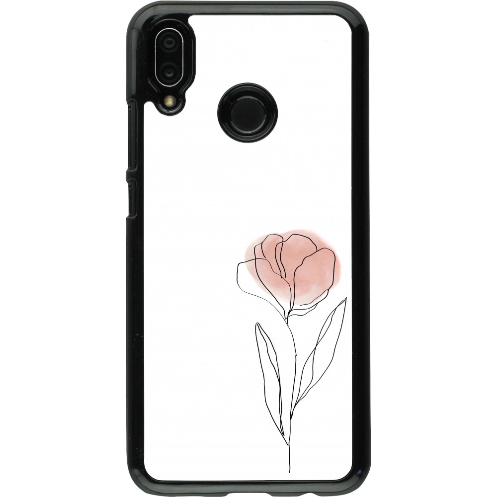 Huawei P20 Lite Case Hülle - Spring 23 minimalist flower