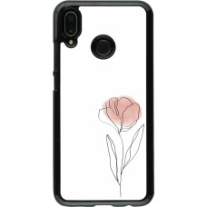 Huawei P20 Lite Case Hülle - Spring 23 minimalist flower