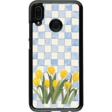 Huawei P20 Lite Case Hülle - Blue vichy tulips Spring 2026