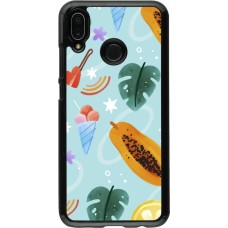 Huawei P20 Lite Case Hülle - Summer 2025 Pattern papaya