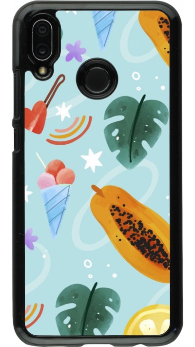 Huawei P20 Lite Case Hülle - Summer 2025 Pattern papaya