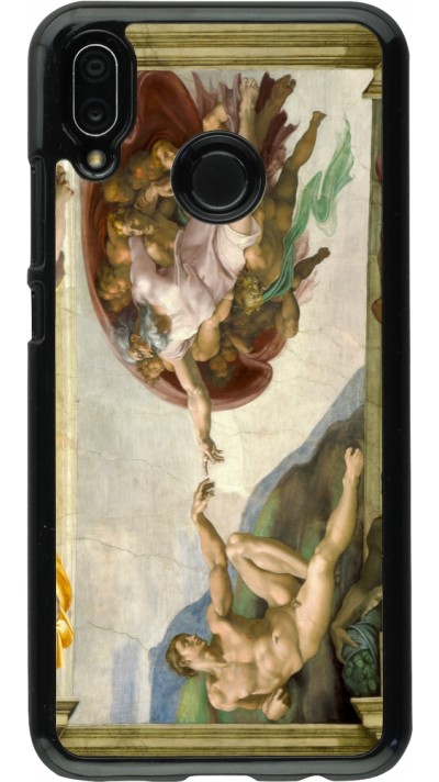 Huawei P20 Lite Case Hülle - Kunstbild - Die Erschaffung Adams - Michelangelo