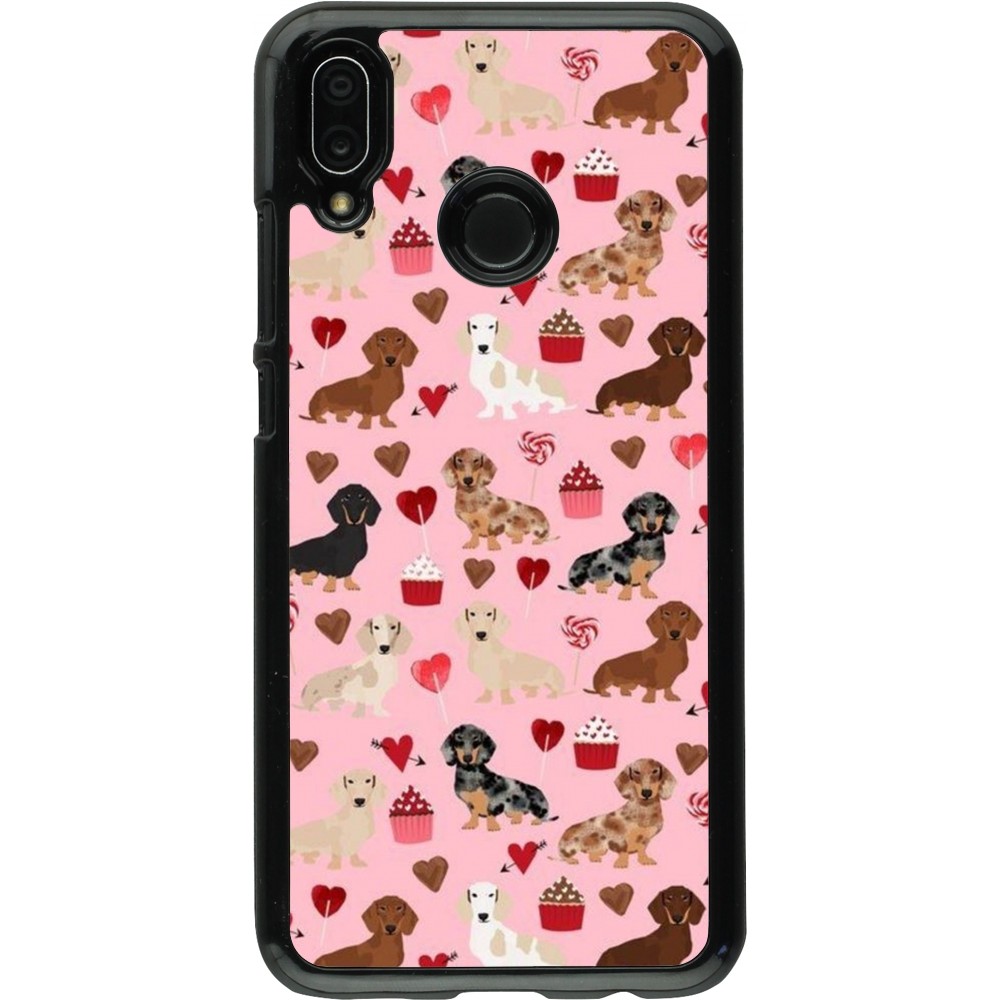 Huawei P20 Lite Case Hülle - Valentine 2024 puppy love