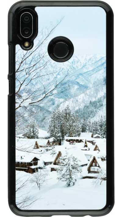 Huawei P20 Lite Case Hülle - Winter 25 Winter snowy landscape