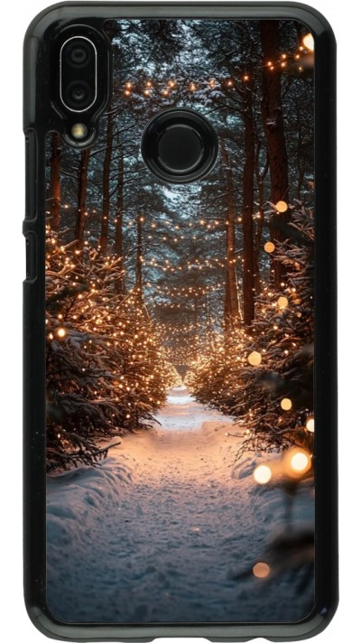 Huawei P20 Lite Case Hülle - Winter 25 Winter snowy road