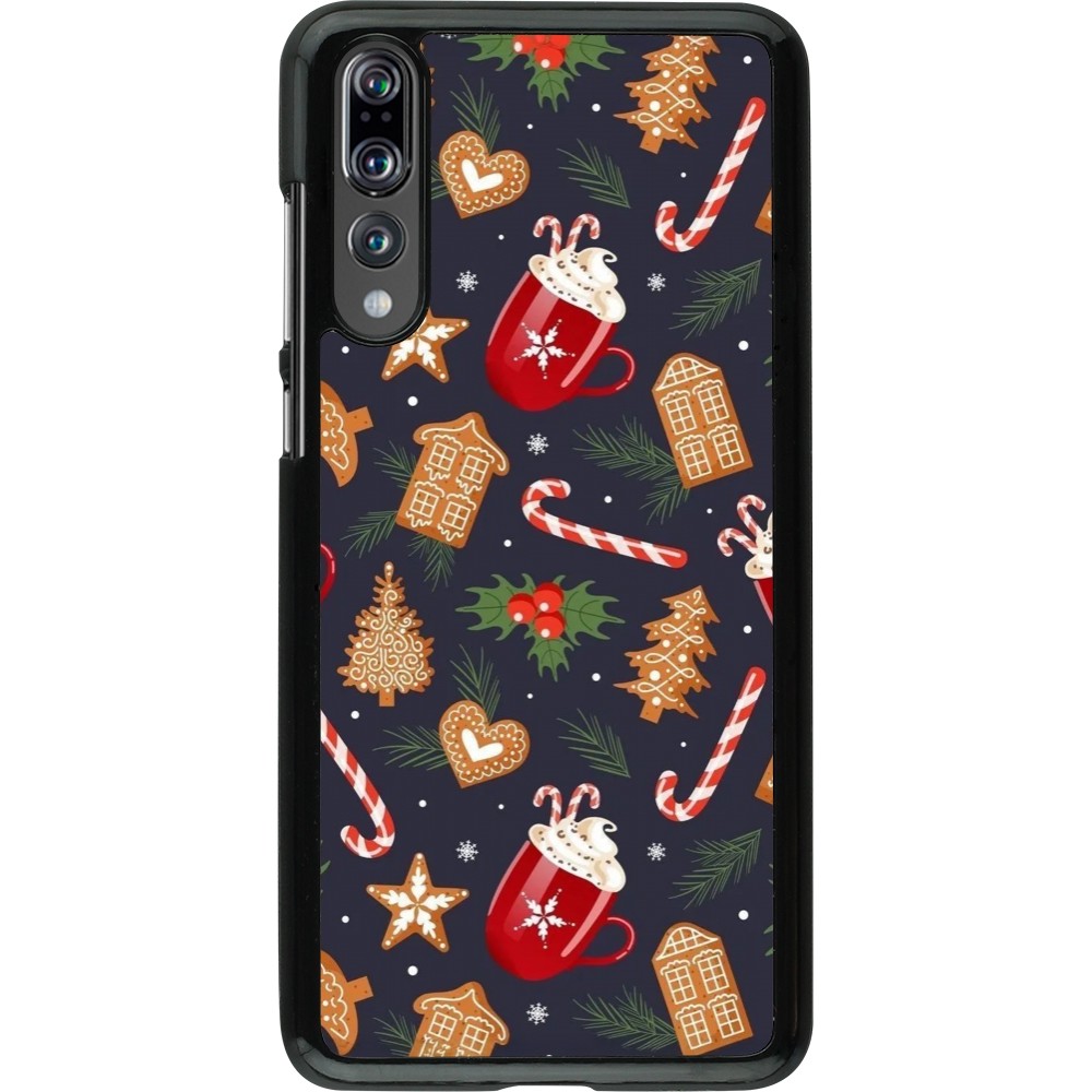 Huawei P20 Pro Case Hülle - Christmas 25 Pattern Gingerbread House