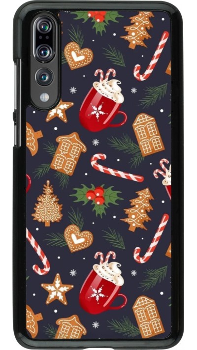 Huawei P20 Pro Case Hülle - Christmas 25 Pattern Gingerbread House