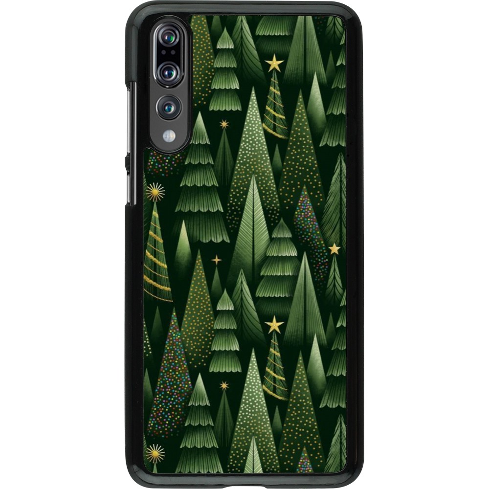 Huawei P20 Pro Case Hülle - Christmas 25 Pattern Xmas Tree